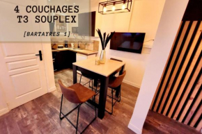 Le Bartayres 1 T3 en souplex, terrasse, centrale